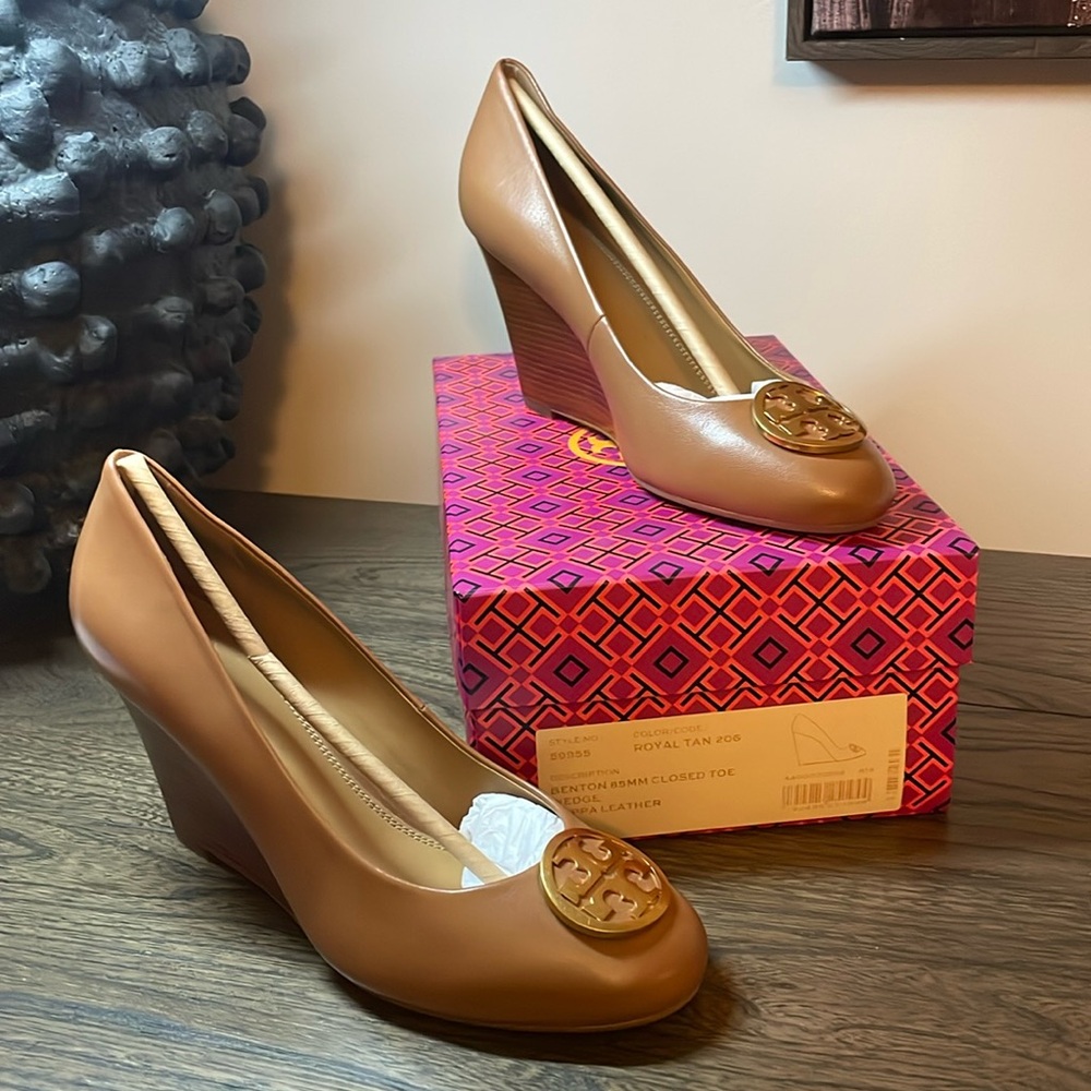 Tory Burch Benton Closed Toe Wedge